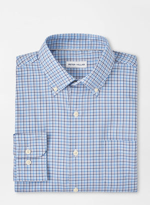 PETER MILLAR Men's Sport Shirt Peter Millar Albert Crown Lite Cotton-Stretch Sport Shirt || David's Clothing