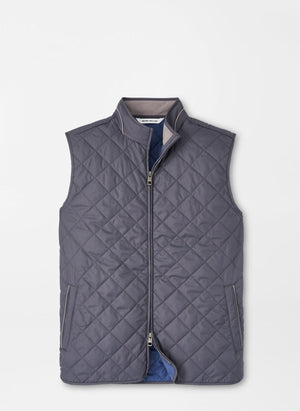 PETER MILLAR Mens Jackets IRON / M Peter Millar Essex Vest || David's Clothing MF24Z01I