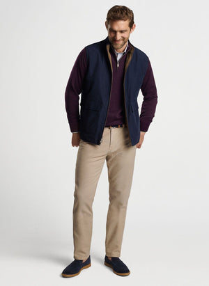 PETER MILLAR Mens Jackets Peter Millar Brentwood Reversible Fleece Vest || David's Clothing