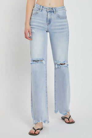 Risen Jeans Women's Jeans Rise Jeans High Rise Wide Leg Jeans || David's Clothing