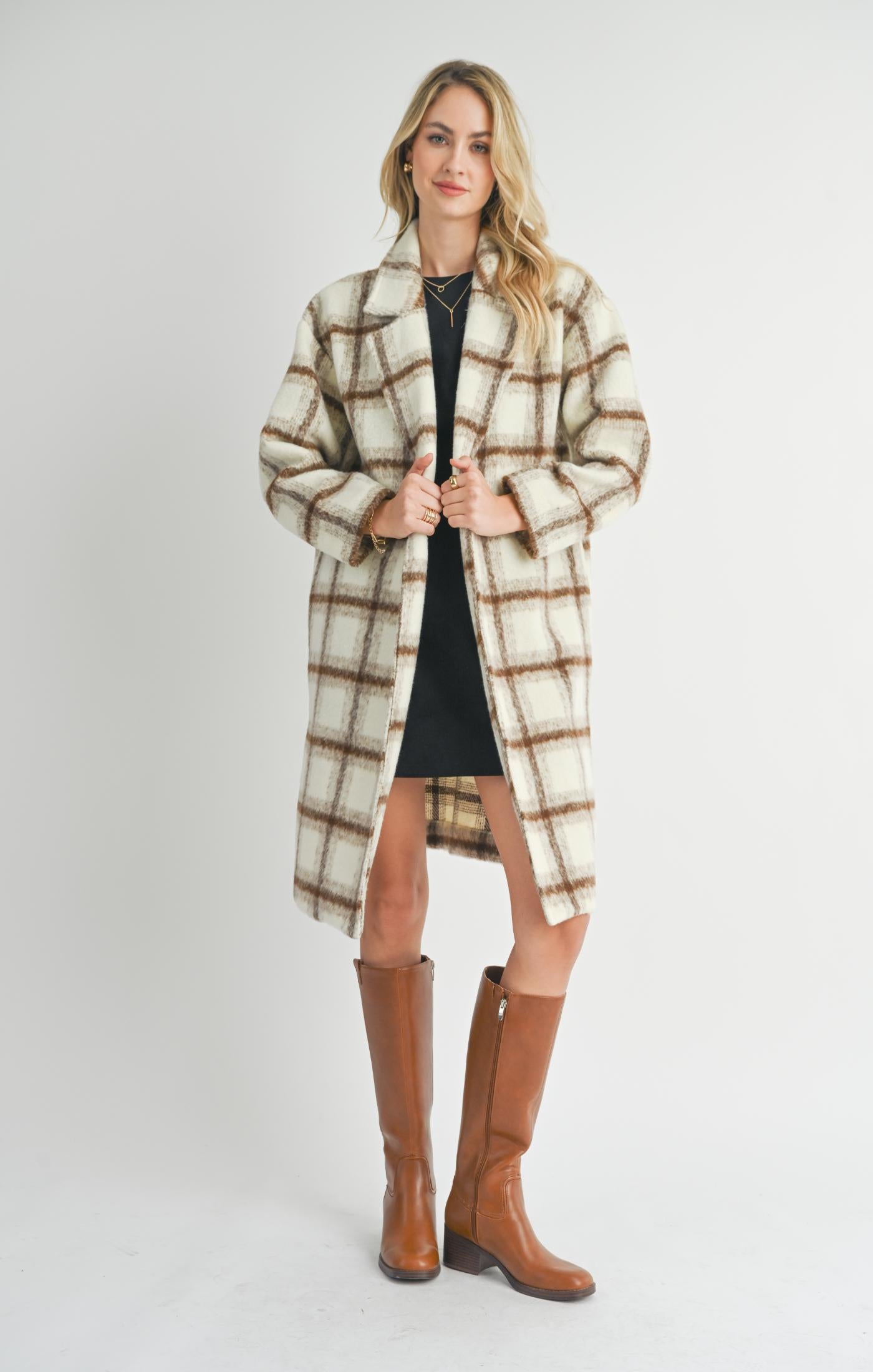 SADIE AND SAGE Women Jackets Sadie And Sage Emily Long Open Front Coat || David's Clothing