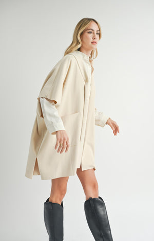 SADIE AND SAGE Women Jackets Sadie And Sage Lisha Belted Poncho || David's Clothing