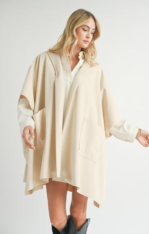 SADIE AND SAGE Women Jackets Sadie And Sage Lisha Belted Poncho || David's Clothing