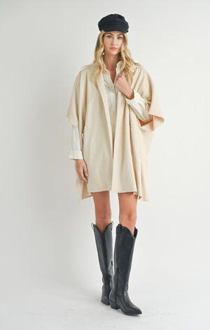 SADIE AND SAGE Women Jackets Sadie And Sage Lisha Belted Poncho || David's Clothing