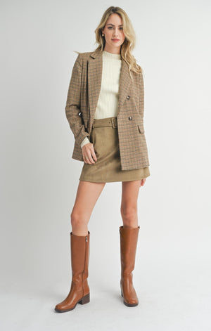 SADIE AND SAGE Women Jackets Sadie And Sage Nicola Houndstooth Blazer || David's Clothing