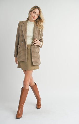 SADIE AND SAGE Women Jackets Sadie And Sage Nicola Houndstooth Blazer || David's Clothing