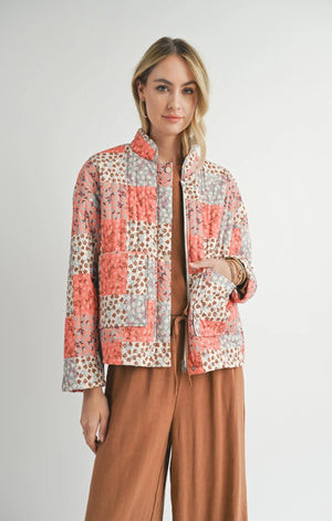 SADIE AND SAGE Women Jackets Sadie & Sage Collector Patchwork Quilt Jacket || David's Clothing