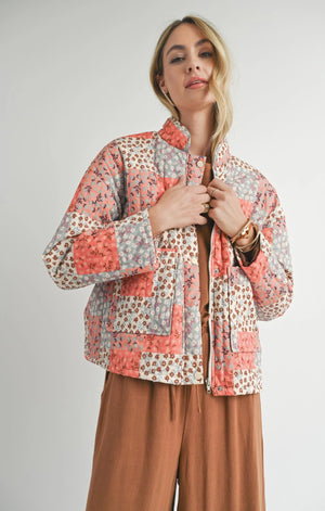 SADIE AND SAGE Women Jackets Sadie & Sage Collector Patchwork Quilt Jacket || David's Clothing