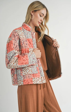 SADIE AND SAGE Women Jackets Sadie & Sage Collector Patchwork Quilt Jacket || David's Clothing