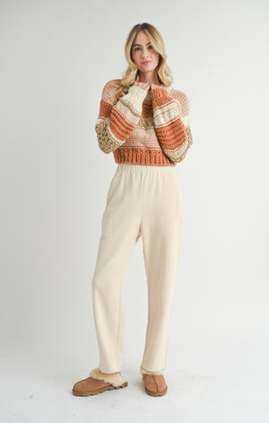 SADIE AND SAGE Women's Sweaters Sadie And Sage Butter Pecan Chunky Sweater || David's Clothing