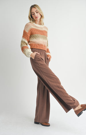 SADIE AND SAGE Women's Sweaters Sadie And Sage Butter Pecan Chunky Sweater || David's Clothing