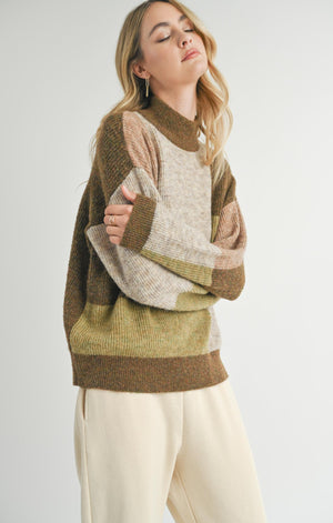 SADIE AND SAGE Women's Sweaters Sadie And Sage Forest Walk Turtleneck Sweater || David's Clothing