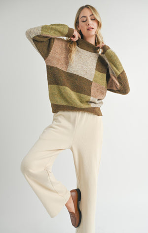 SADIE AND SAGE Women's Sweaters Sadie And Sage Forest Walk Turtleneck Sweater || David's Clothing