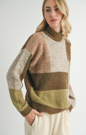 SADIE AND SAGE Women's Sweaters Sadie And Sage Forest Walk Turtleneck Sweater || David's Clothing