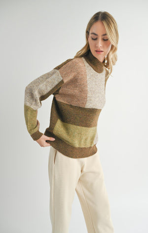 SADIE AND SAGE Women's Sweaters Sadie And Sage Forest Walk Turtleneck Sweater || David's Clothing