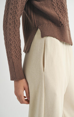 SADIE AND SAGE Women's Sweaters Sadie And Sage Liss Turtleneck Sweater Brown || David's Clothing