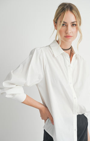 SADIE AND SAGE Women's Top Shades On Button Up Shirt || David's Clothing