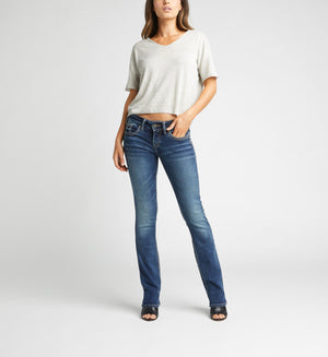 SILVER JEANS CO. Women's Jeans Silver Jeans Suki Mid Rise Slim Bootcut Jeans || David's Clothing