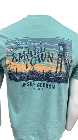 SOUTHERN FRIED COTTON Men's Tees Small Town Jesup GA Short Sleeve Tee || David's Clothing