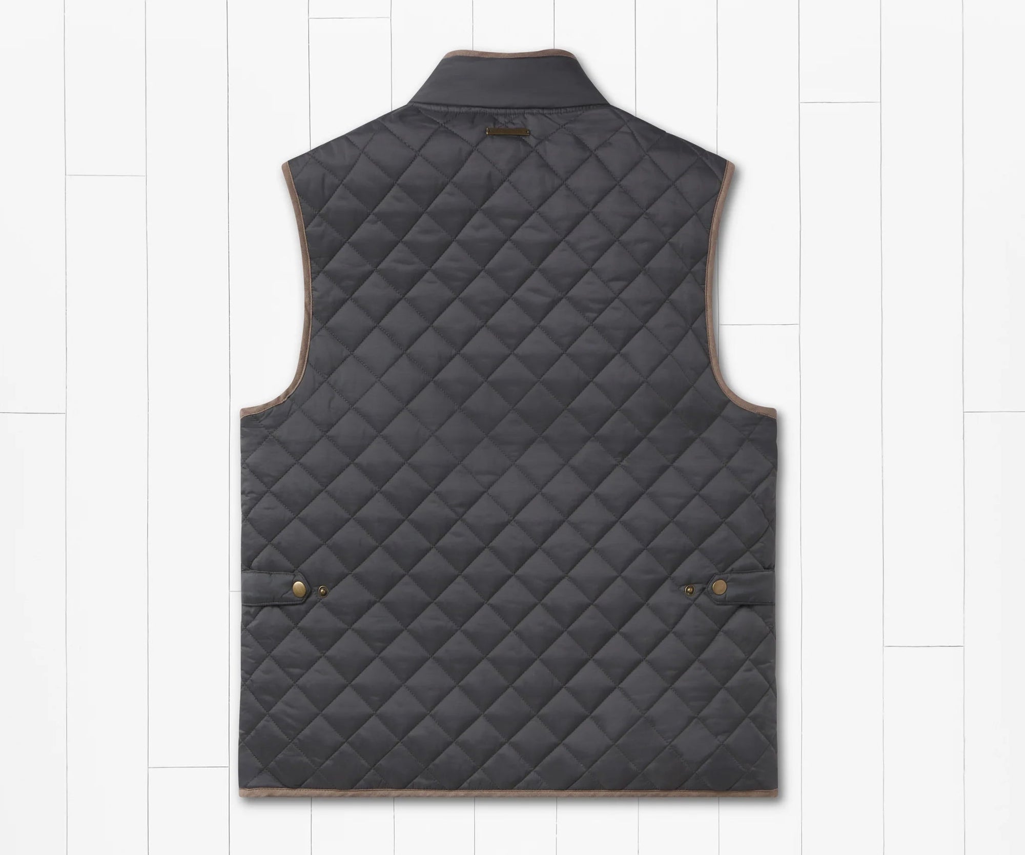 SOUTHERN MARSH COLLECTION Men's Jackets SLATE / M Southern Marsh Huntington Quilted Vest || David's Clothing OHTVSLT