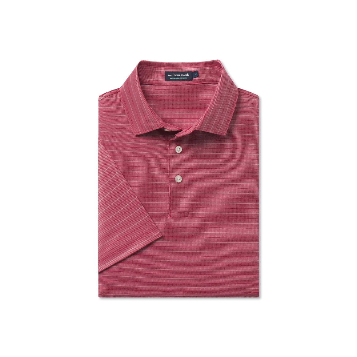 SOUTHERN MARSH COLLECTION Men's Polo CRIMSON / M Southern Marsh Tyner Twill Performance Polo || David's Clothing PGWTCMWT