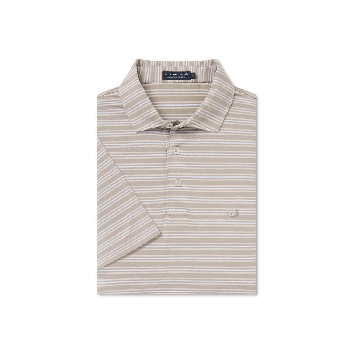 SOUTHERN MARSH COLLECTION Men's Polo Southern Marsh Maybourne Featherlight Stripe Polo || David's Clothing