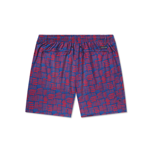 SOUTHERN MARSH COLLECTION Men's Shorts Southern Marsh  Dockside Swim Trunk - Hawaiian Lines || David's Clothing