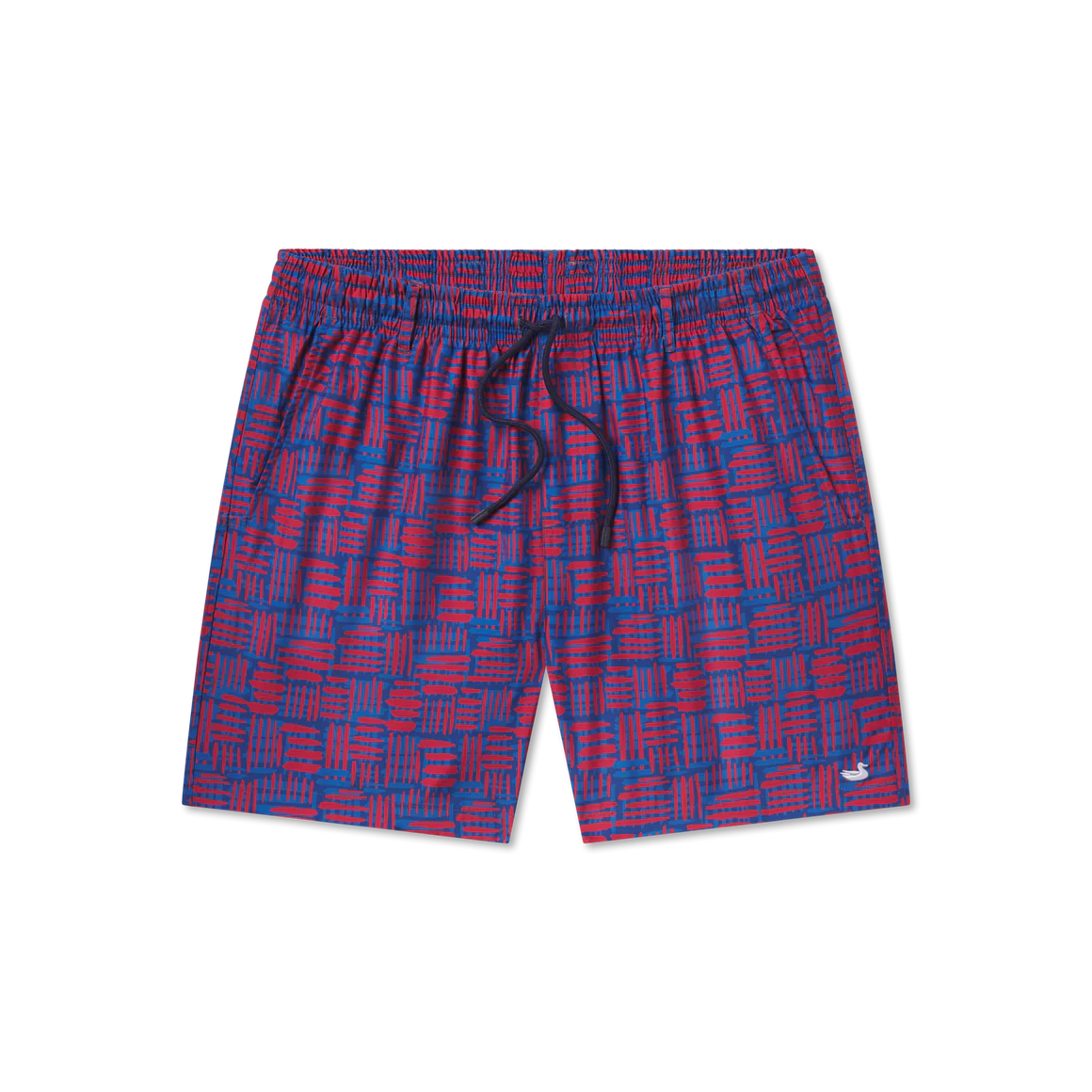 SOUTHERN MARSH COLLECTION Men's Shorts Southern Marsh  Dockside Swim Trunk - Hawaiian Lines || David's Clothing