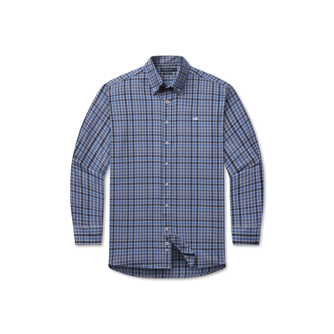 SOUTHERN MARSH COLLECTION Men's Sport Shirt  Southern Marsh Brantley Performance Dress Shirt || David's Clothing