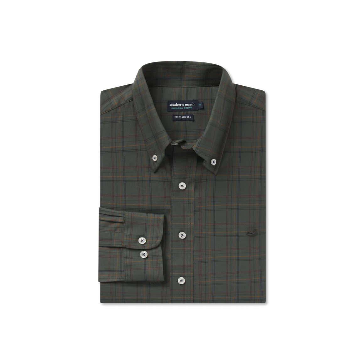 SOUTHERN MARSH COLLECTION Men's Sport Shirt Southern Marsh Chatham Lines Performance Dress Shirt || David's Clothing