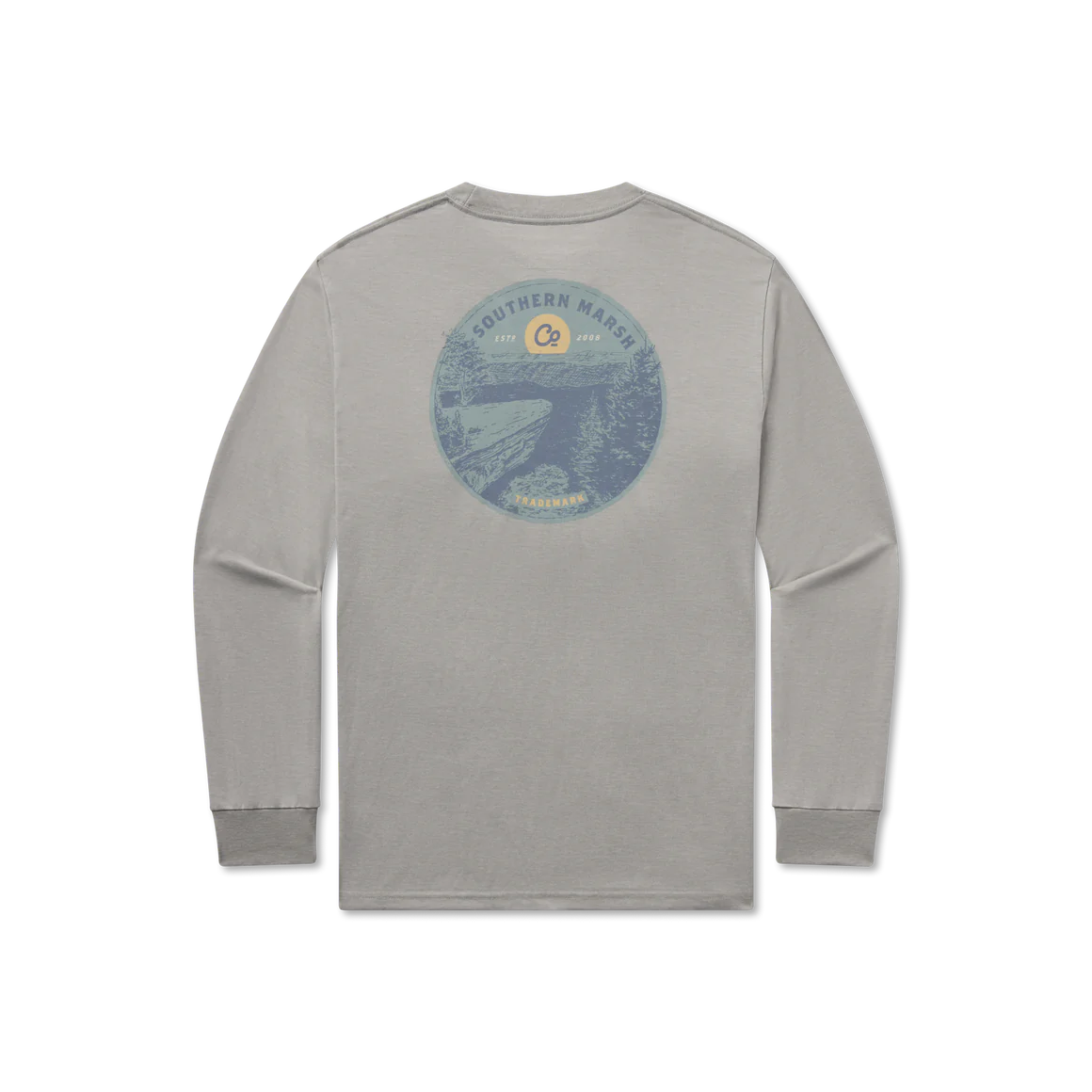 SOUTHERN MARSH COLLECTION Men's Tees Southern Marsh Seawash Tee - Scenic Overlook - Long Sleeve || David's Clothing