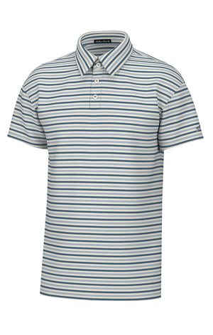 Southern Point Co. Men's Polo Southern Point Performance Polo- Humphrey Stripe || David's Clothing