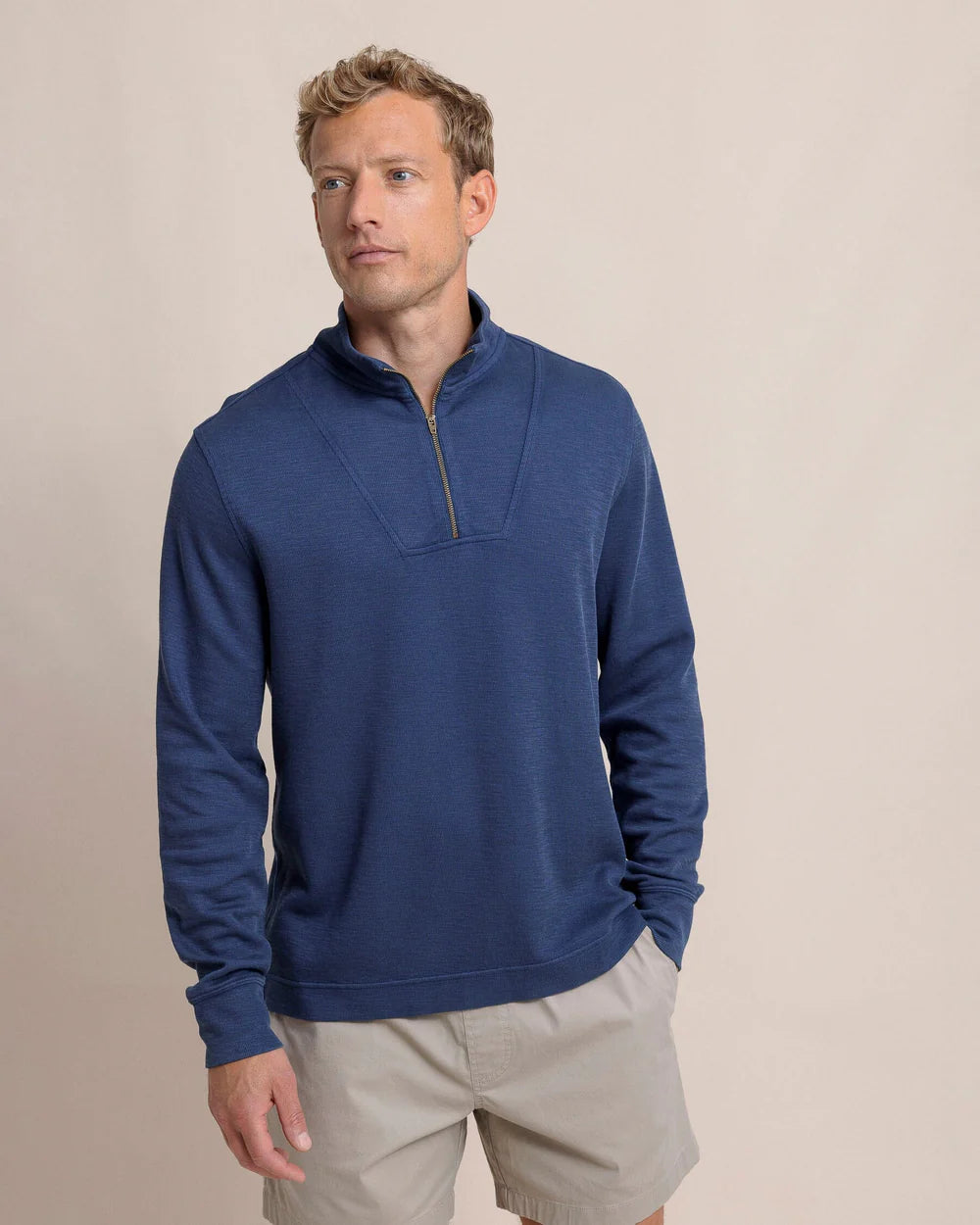 SOUTHERN TIDE Men's Pullover Southern Tide Bay Berry Quarter Zip || David's Clothing