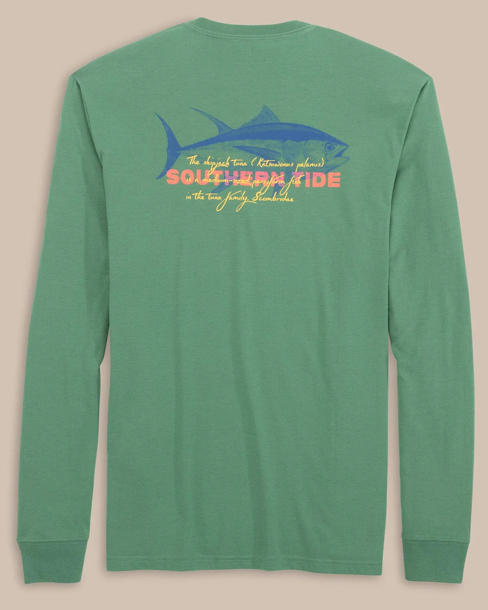 SOUTHERN TIDE Men's Tees Southern Tide Skipjack Facts Long Sleeve T-Shirt || David's Clothing