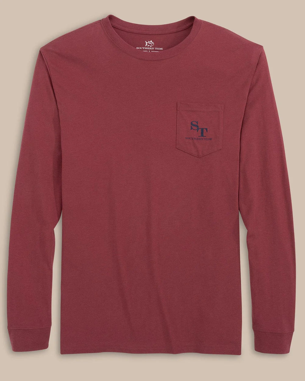 SOUTHERN TIDE Men's Tees Southern Tide ST Classic RTM Coin Long Sleeve T-Shirt || David's Clothing