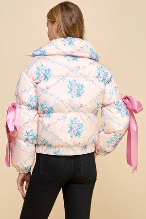 TCEC Women Jackets Floral Puffer Jacket || David's Clothing