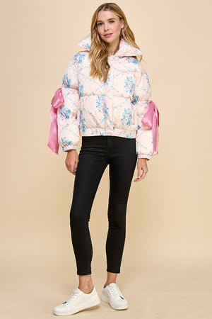 TCEC Women Jackets Floral Puffer Jacket || David's Clothing