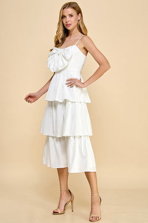 TCEC Women's Dresses Tiered Ruffle Maxi Dress || David's Clothing