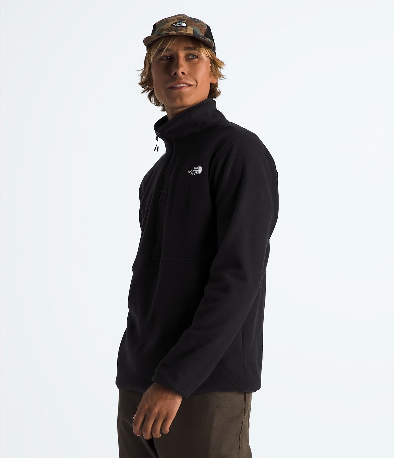 THE NORTH FACE Mens Jackets TNF BLACK / M North Face Men’s Glacier Fleece ½-Zip || David's Clothing NF0A8AZBJK3