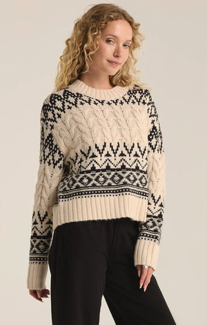 Z SUPPLY Women's Sweaters Z Supply Garland Fairisle Sweater || David's Clothing