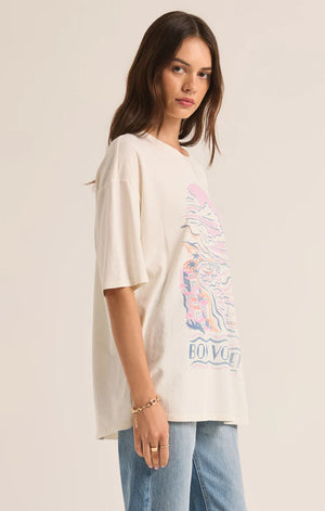 Z SUPPLY Women's Tee Z Supply Bon Voyage Socal Oversized Tee || David's Clothing