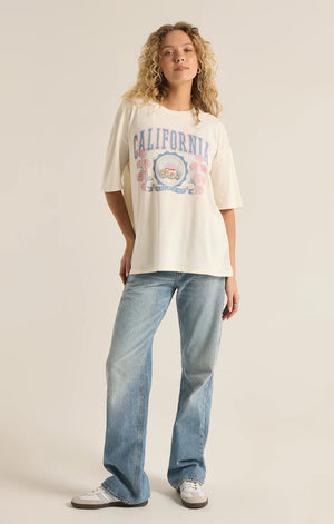 Z SUPPLY Women's Tee Z Supply Poppy Bear Socal Oversized Tee || David's Clothing