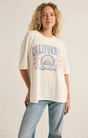 Z SUPPLY Women's Tee Z Supply Poppy Bear Socal Oversized Tee || David's Clothing