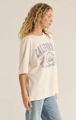 Z SUPPLY Women's Tee Z Supply Poppy Bear Socal Oversized Tee || David's Clothing