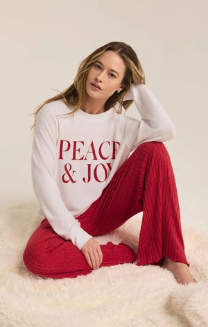 Z SUPPLY Women's Top Z Supply Peace And Joy Cloud Knit Top || David's Clothing