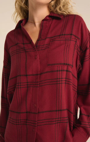 Z SUPPLY Women's Top Z Supply River Plaid Button Up || David's Clothing