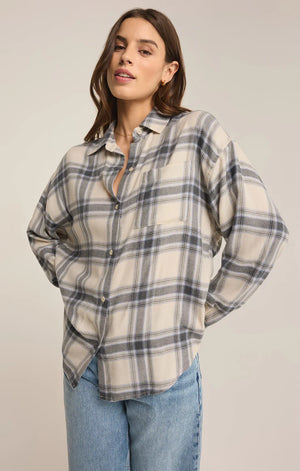 Z SUPPLY Women's Top Z Supply River Plaid Button Up || David's Clothing