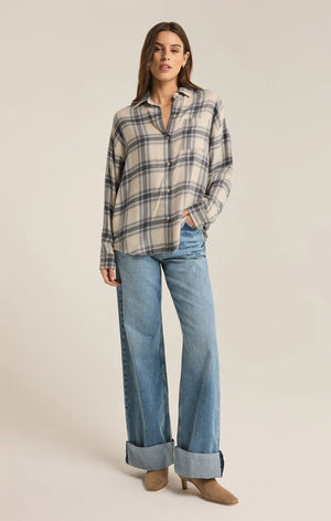 Z SUPPLY Women's Top Z Supply River Plaid Button Up || David's Clothing