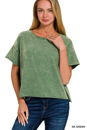 ZENANA Women's Top GREEN / S/M CTW-3288D4