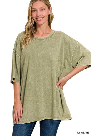 ZENANA Women's Top LT OLIVE / S/M CTW-3167A